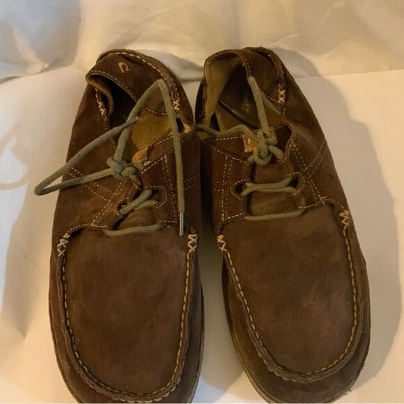 OluKai Suede Men\'s Ohana Lace-Up Moccassins size 10.5